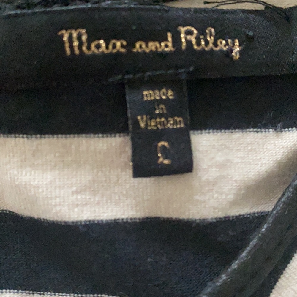 Max & Riley Tank Style Striped Dress Size Large - Picture 5 of 12